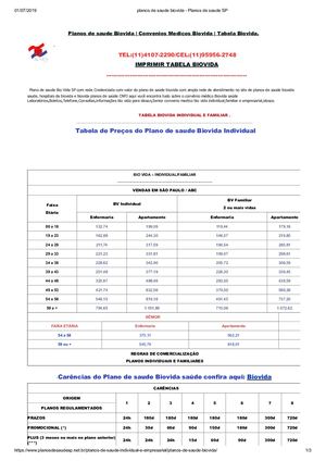 Planos De Saude Biovida Planos De Saude Sp