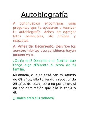 Autobiografía