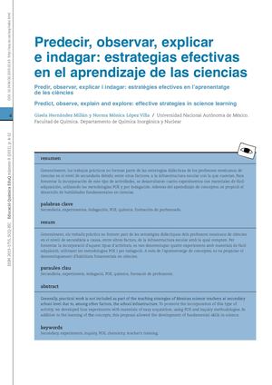 PREDECIR, OBSERVAR, EXPLICAR, INDAGAR