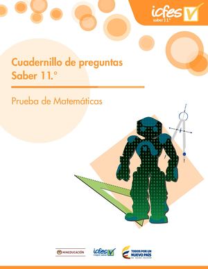 Cuadernillo De Preguntas Saber 11 Matemáticas