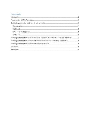 Fundamentos Del Tele Aprendizaje