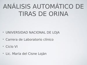 5 Análisis Automático De Tiras De Orina