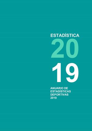 Anuario de Estadisticas Deportivas 2019