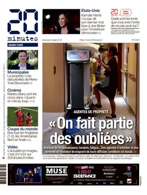 Journal : 20 Minutes . du : mercredi 03 juillet 2019 .