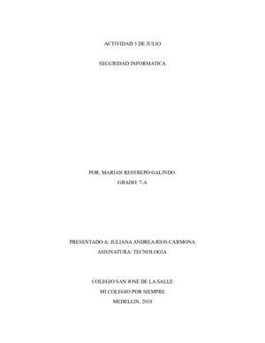 Actividad 3 De Julio Marian Restrepo