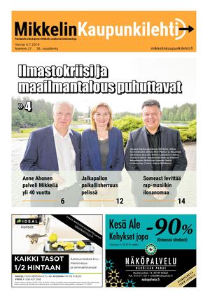 Mikkelin Kaupunkilehti 27/2019