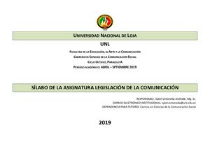 Silabo Legislación 2019