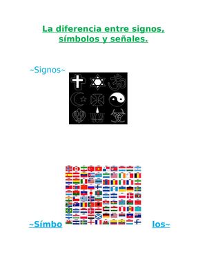 Diferencia Entre Los Signos, Símbolos Y Señales