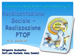 Bilancio Sociale IC CROSIA MIRTO CS a.s. 2018/2019