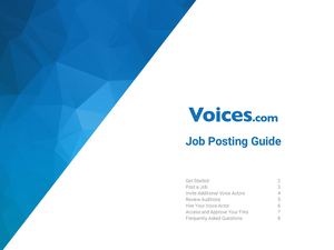 Job Posting Guide for Voices.com