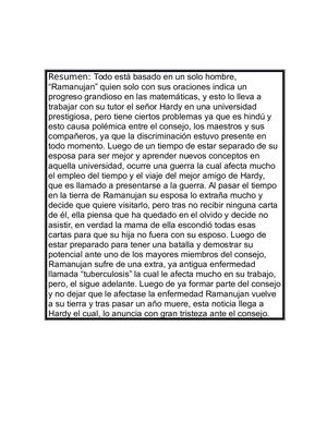 Ramanujan y sus obstaculos