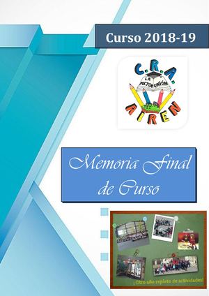Memoria Curso 2018 19