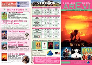 Cinéma Arévi Du 10 Au 30 Juillet