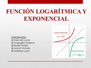 Funcion Logaritmica Y Exponencial
