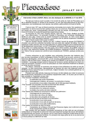 LETTRE INFOS 07/2019