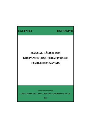 CGCFN-0-1 - Manual Básico dos Grupamentos Operativos de Fuzileiros Navais