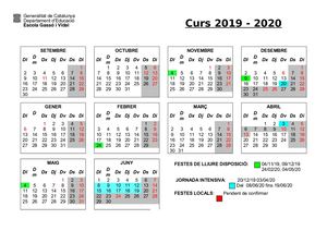Calendari 2019 2020