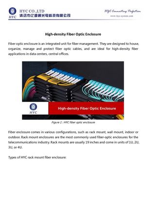 High Density Fiber Optic Enclosure by HYC Co., Ltd