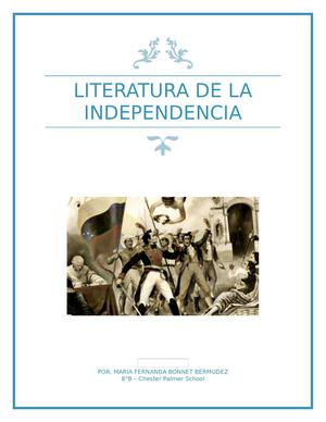 Literatura de la independencia