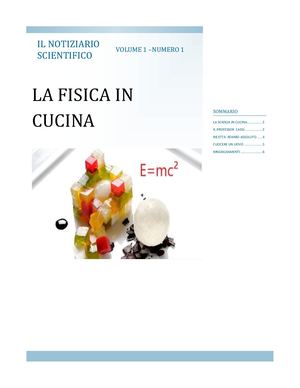 La Fisica In Cucina