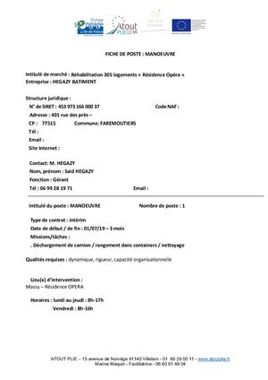 Fiche De Poste Hegazy