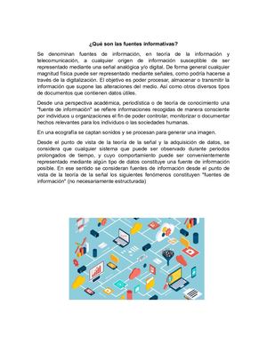 Qué Son Las Fuentes Informativa Mey