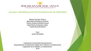Presentación De Una Politica Publica