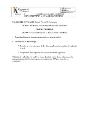 Taller III - GeoGebra