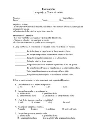 122213916 Evaluacion Palabras Agudas 4 Basico