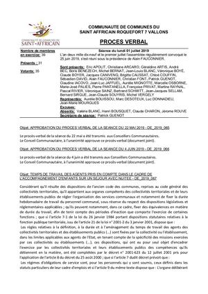 Pv 1 Juillet 2019