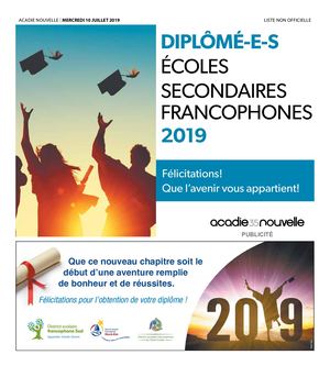 Diplômé-e-s Secondaire 2019