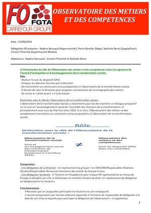 7 Compte Rendu Fo Reunion Observatoire Des Metiers Et Des Competences 1