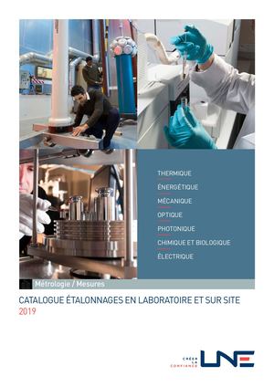 LNE - Catalogue des étalonnages 2019