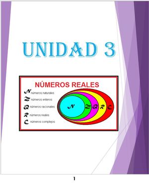 Numeros Reales Unidad 3