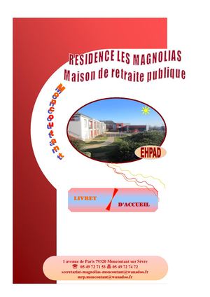 Livret d'accueil EHPAD Magnolias Moncoutant