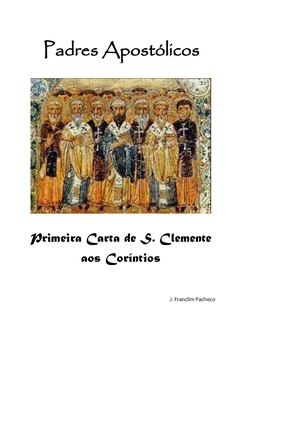 P A. 3 - PRIMEIRA CARTA DE SÃO CLEMENTE AOS CORÍNTIOS