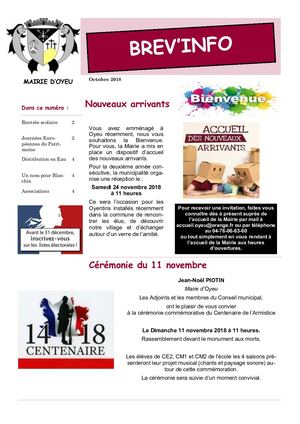 BREV'INFO OCTOBRE 2018