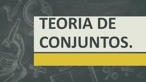 Teoria De Conjuntos Teoria