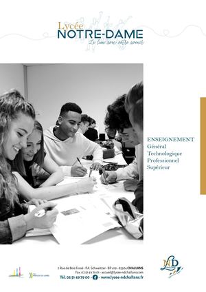 Brochure - Lycée Nd Challans 2018 2019