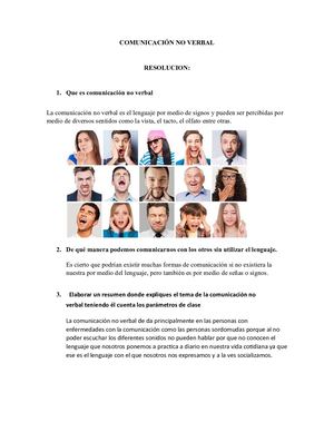 Comunicación No Verbal