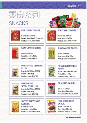 Asia Market Product Catalogue 2019 Snacks