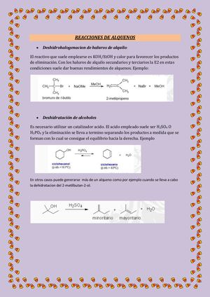 Reacciones De Eliminación