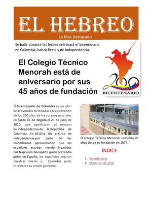 Periodico El Hebreo