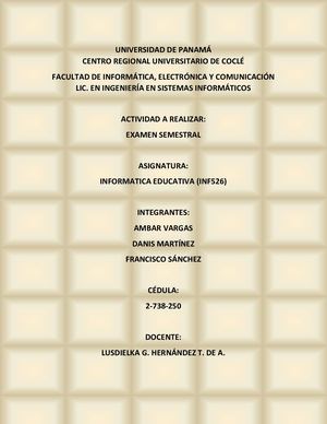 Examen De Informatica Educativa