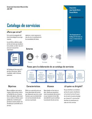 Catalogo De Servicios