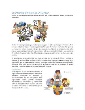 Organización Interna De La Empresa