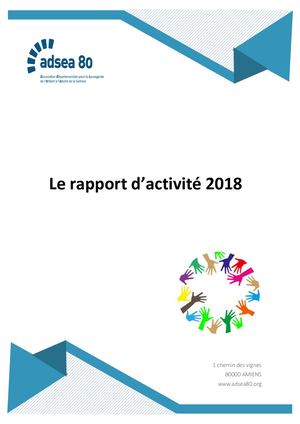 Rapports Moral Et D'activité Adsea 80