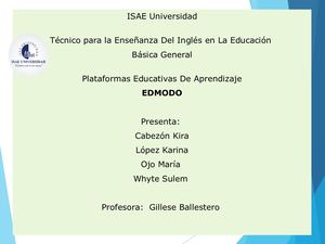 Trabajo Final de Edmodo