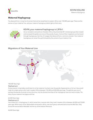 {KLHB©™} MATERNAL HAPLOGROUP L3F1B1:  2-10-19