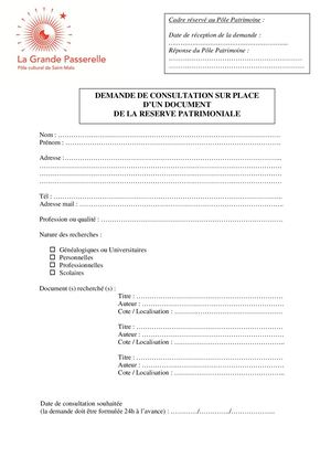 Consultation fonds patrimonial